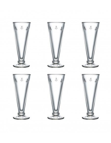 Set de 6 Copas Flauta Abeja