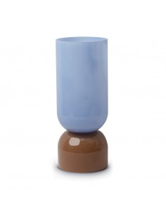 Florero Bicolore Azul - Beige