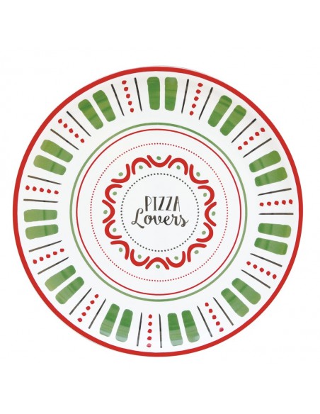 Plato de Pizza Lovers - Verde