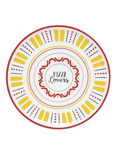 Plato de Pizza Lovers - Amarillo