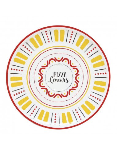 Plato de Pizza Lovers - Amarillo