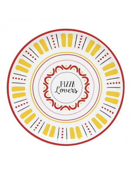 Plato de Pizza Lovers - Amarillo