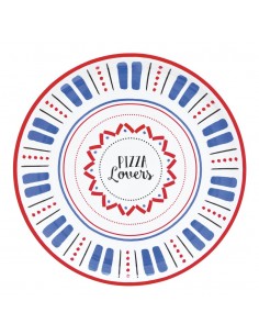 Plato de Pizza Lovers - Azul