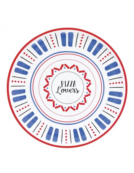 Plato de Pizza Lovers - Azul
