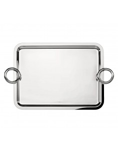 Bandeja Con Asas Vertigo Silver Plated