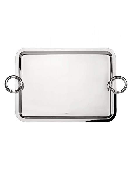Bandeja Con Asas Vertigo Silver Plated