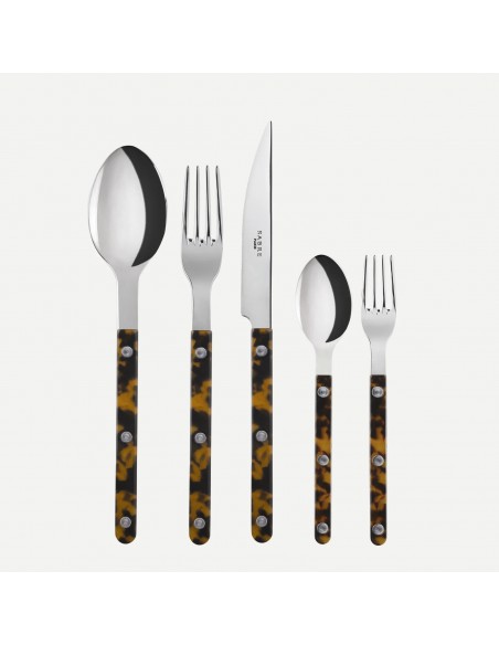 Set de 5 Piezas Bistrot Faux Tortoise