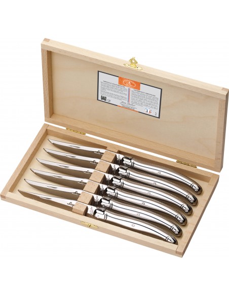 Set de 6 Cuchillos de Carne Laguiole - Stainless Steel