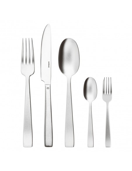 Set de 5 Piezas Flat, Stainless Steel