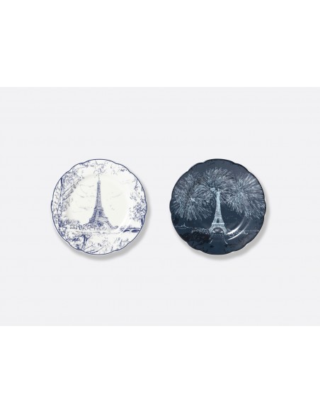 Set de 2 Platos de Pan Tout Paris Bleu Nuit