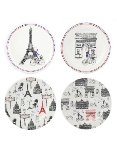 Set de 4 Platos de Pan Ça C'Est Paris