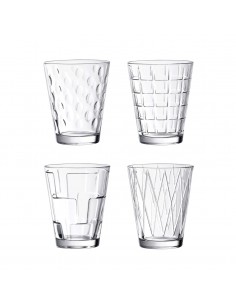 Set de 4 Vasos de Agua Dressed Up