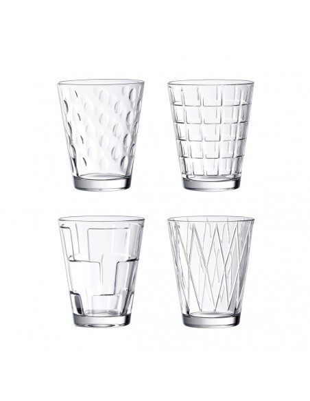 Set de 4 Vasos de Agua Dressed Up