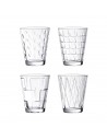 Set de 4 Vasos de Agua Dressed Up