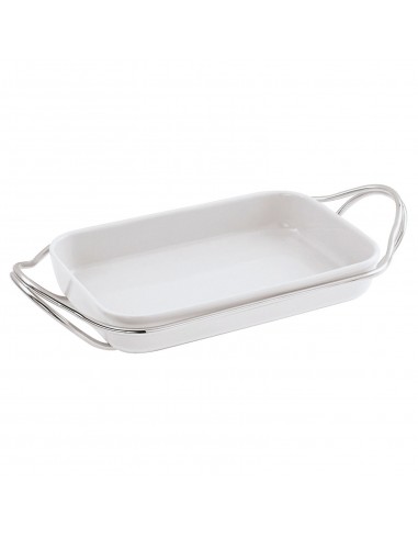 Platón Rectangular con Soporte - Grande