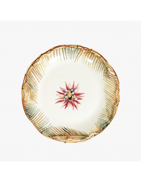 Plato de Postre Bambou Chic Bromelia