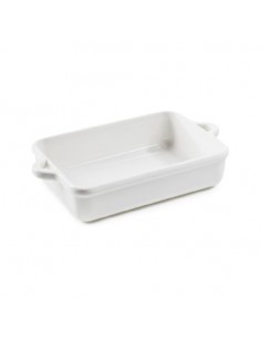 Fuente Rectangular Blanco Alabastro