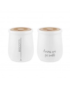 Set de 2 Frascos Biscuit "Gli Honesti"