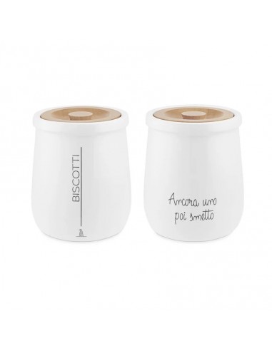 Set de 2 Frascos Biscuit "Gli Honesti"