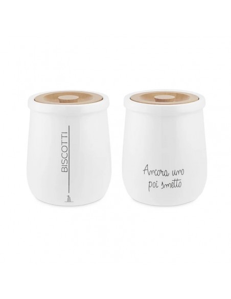 Set de 2 Frascos Biscuit "Gli Honesti"
