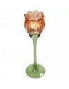 Candelabro Flower Glass - Naranja