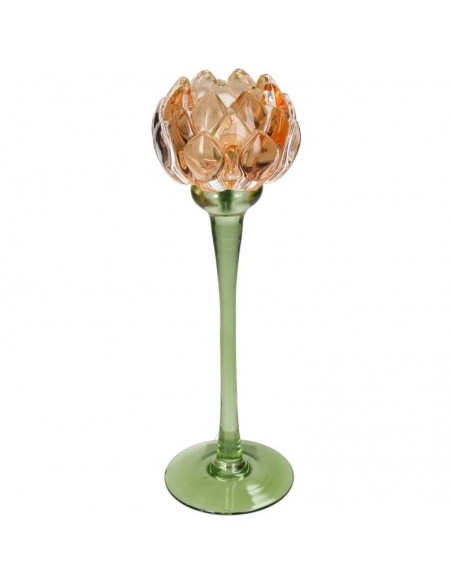 Candelabro Flower Glass - Naranja