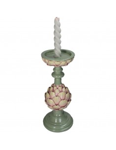 Candelabro Artichoke Polyresin - Verde