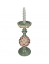 Candelabro Artichoke Polyresin - Verde