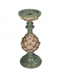 Candelabro Artichoke Polyresin - Verde 2