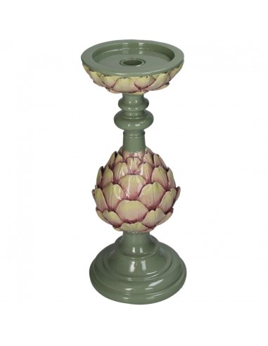 Candelabro Artichoke Polyresin - Verde