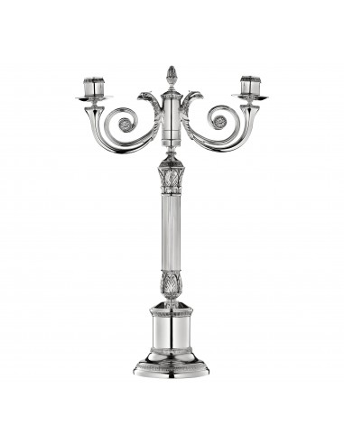 Candelabro 2 Luces Malmaison Silver Plated