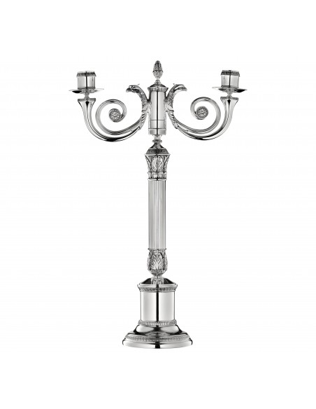 Candelabro 2 Luces Malmaison Silver Plated