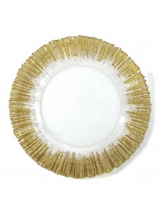 Plato Base Sunburst Gold S/4
