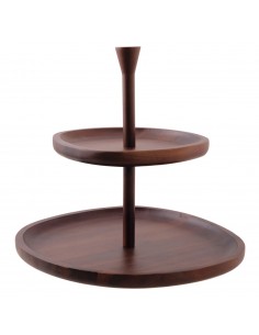 Alzata de 2 Niveles Acacia Wood