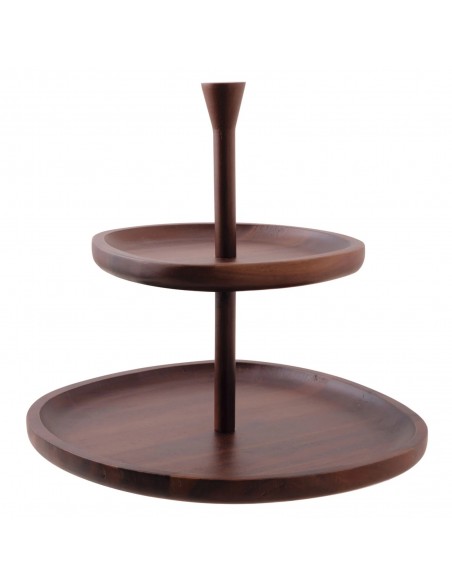 Alzata de 2 Niveles Acacia Wood