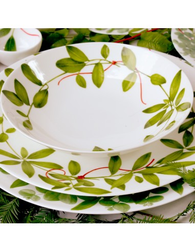 Plato de Sopa Fil Rouge Foglie