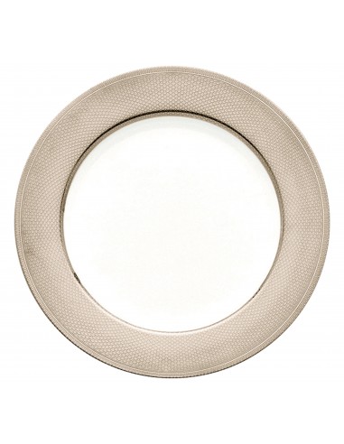 Plato Base Guilloché - Plateado