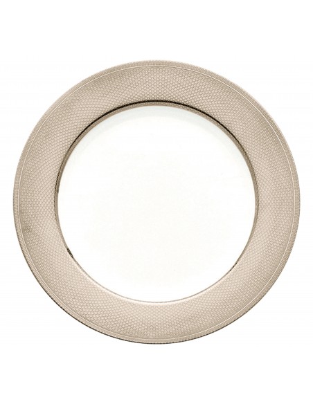 Plato Base Guilloché - Plateado
