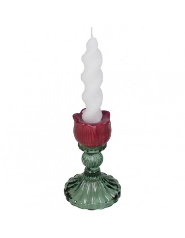 Portavelas Tulip Glass - Purple