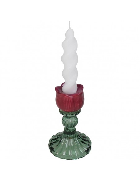 Portavelas Tulip Glass - Purple