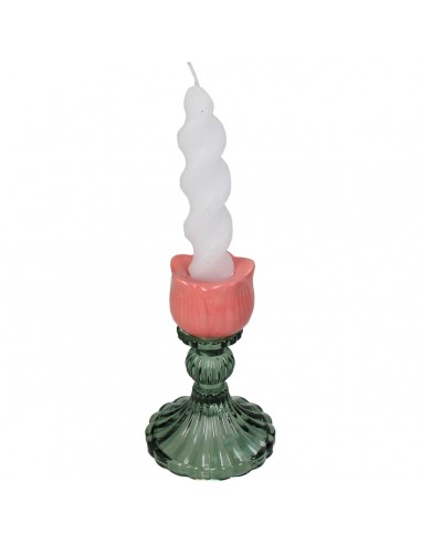 Portavelas Tulip Glass Peach