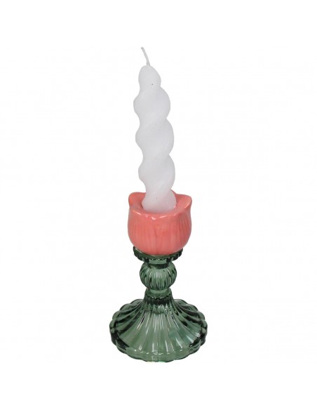 Portavelas Tulip Glass Peach