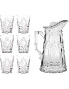 Set de 6 Vasos y Jarra de Agua Baroque & Rock