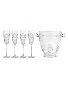 Set de 4 Copa Flauta y Hielera Baroque & Rock