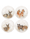 Set de 4 Platos de Postre Animalitos Sologne