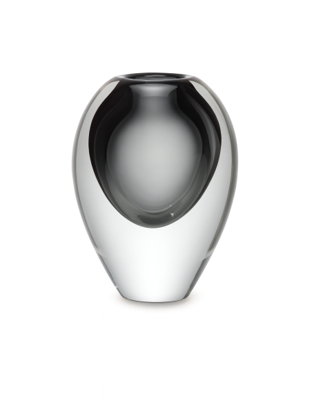 Florero Geometric h15.5cm Gris Humo