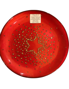 Plato de Postre Estrella - Twinkle Rojo