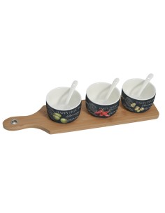 Bowl con Cuchara en Bandeja World Of Party