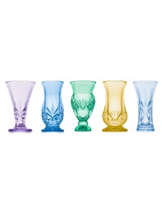 Set de 5 Jarrones de Brotes de Cristal Dublin