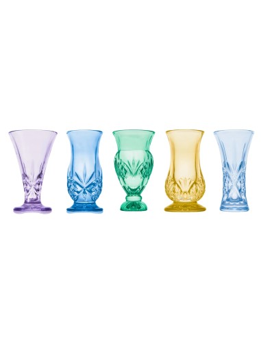 Set de 5 Jarrones de Brotes de Cristal Dublin